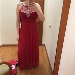 Red Prom/ Formal Long Dress Halter Neck